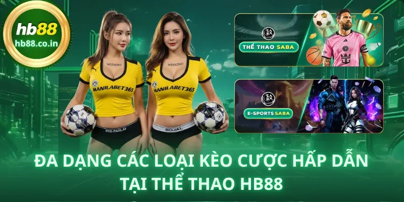 Đa dạng các loại kèo cược hấp dẫn tại Thể Thao HB88.