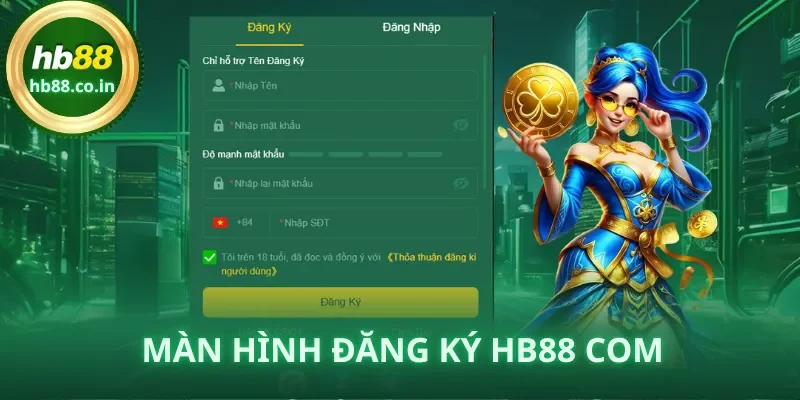 Giao diện đăng ký thân thiện, dễ thao tác cho người mới